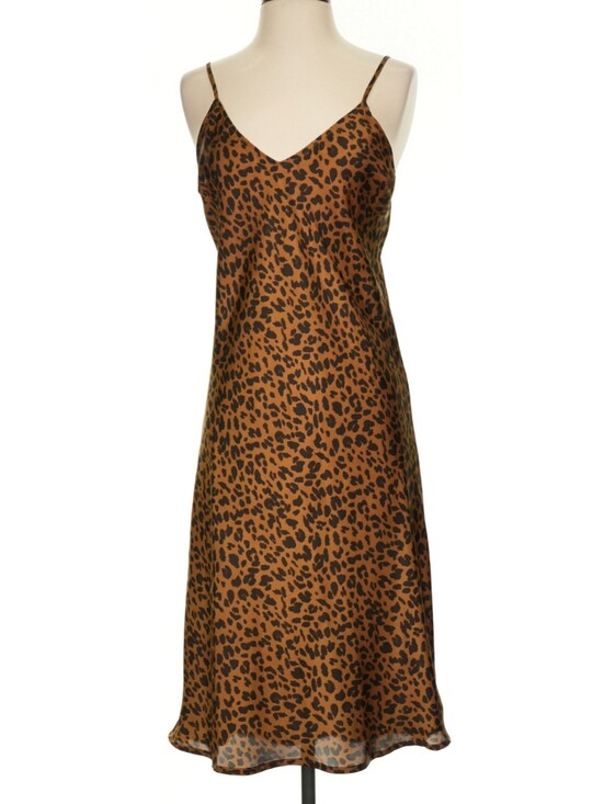 a new day Dresses & Skirts - Leopard Print Slip Dress Size Small
